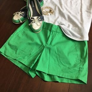 Kelly Green Banana Republic Martin Fit Shorts